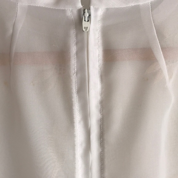 Vintage Embroidered Sleeveless Blouse Back Zipp Sm - Picture 6 of 11